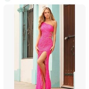 Sherri Hill Pink Evening Dress